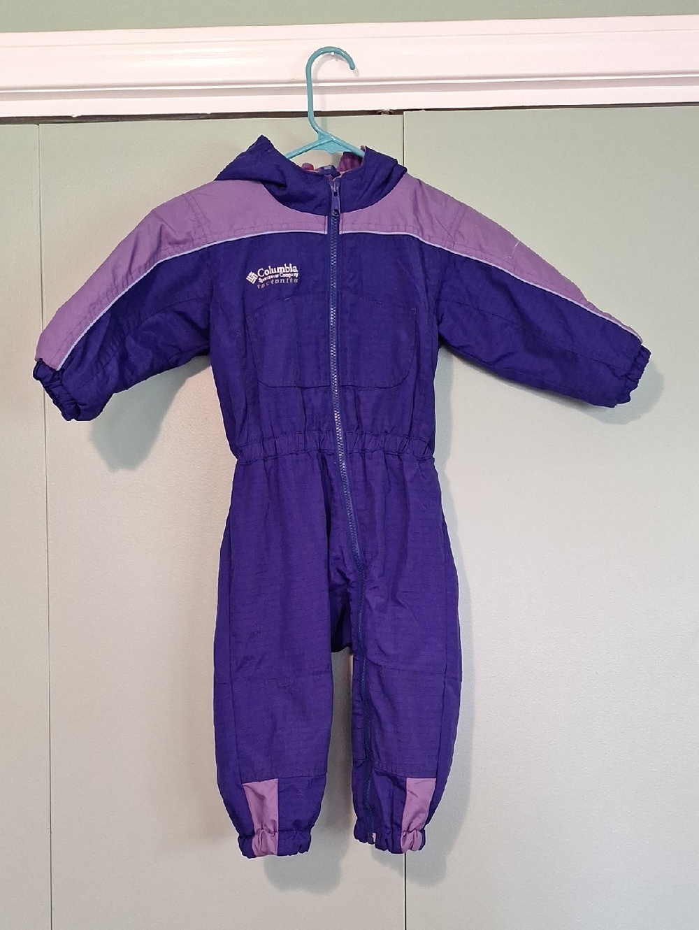 Columbia Purple Fleece Lined Kids Winter Snow Suit Size 3t